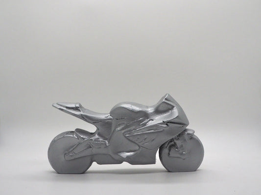Motorradmodell - Metallic/Silber