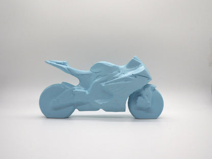 Motorradmodell - Babyblau